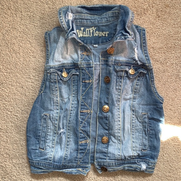 Denim Jean Jacket/ Vest - Picture 1 of 6